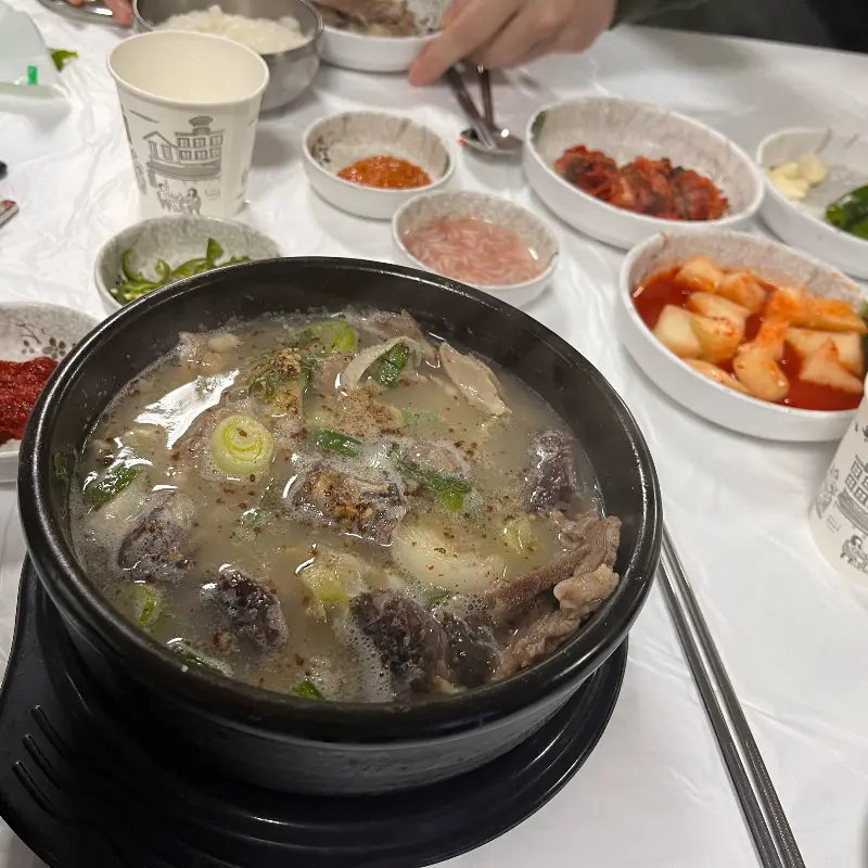 장터순대국 메인 간판