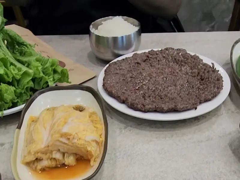 소불고기 한 상 차림