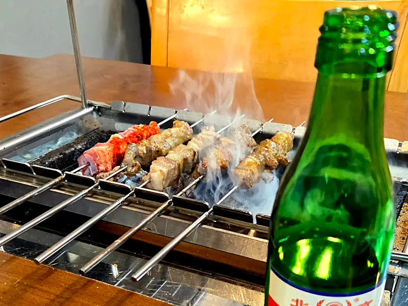 양꼬치와 술