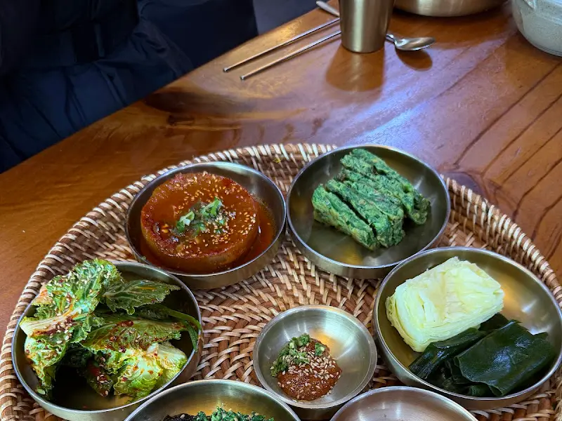 다채로운 반찬 클로즈업 샷