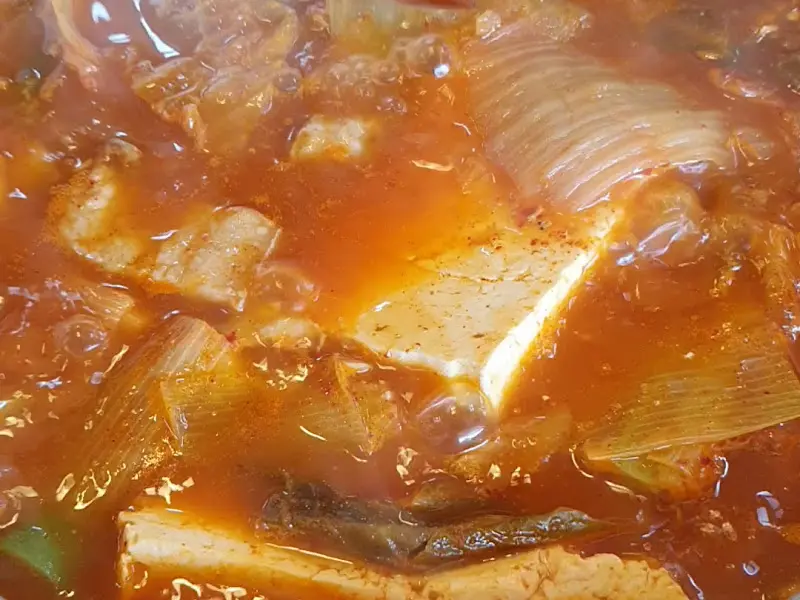김치찌개 클로즈업