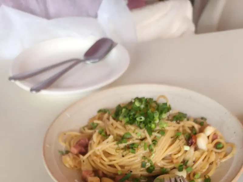 시그니처 파스타 근접샷