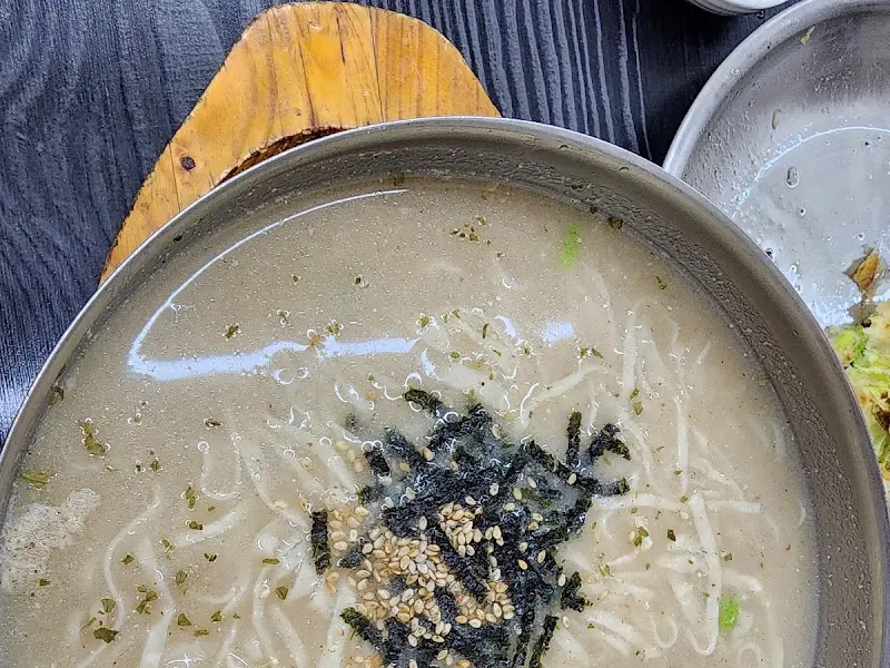 들깨 칼국수 근접샷