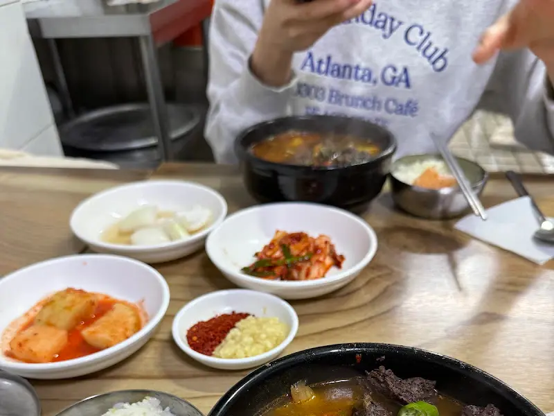 선지국밥 한 상 차림