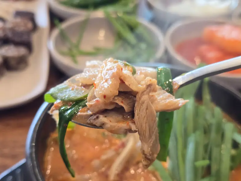 머릿고기와 부추