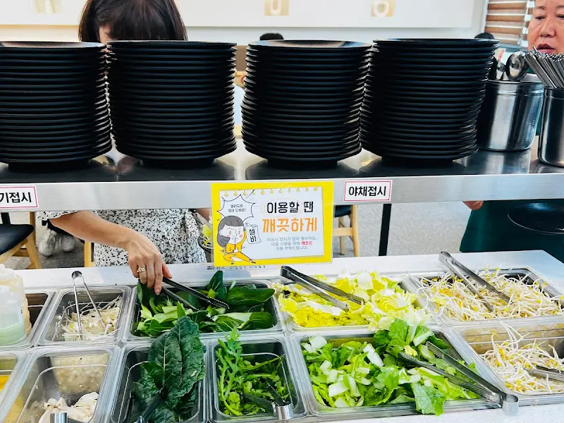 샤브샤브 재료 코너