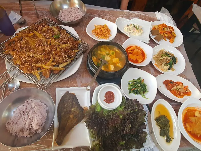 다양한 반찬 클로즈업