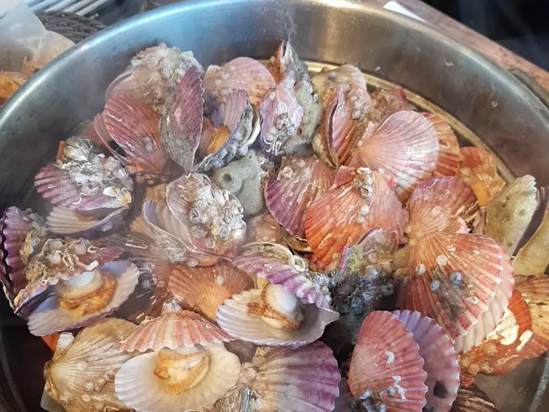 신선한 가리비찜