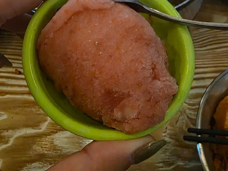 수제 딸기 샤베트