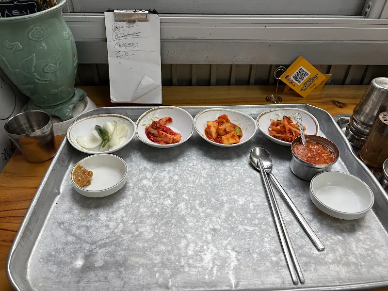 순대국과 반찬