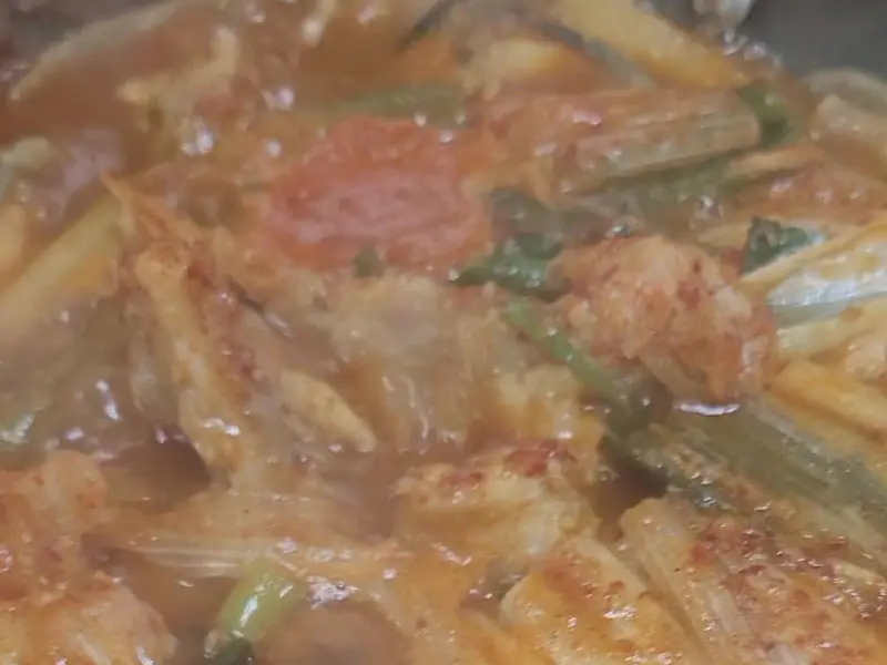 곰치국의 클로즈업