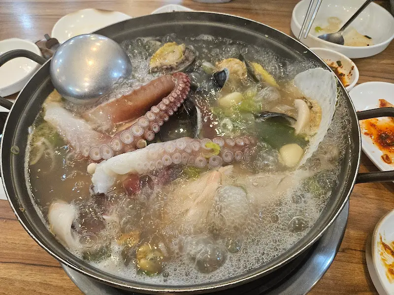 해천탕 끓는 모습