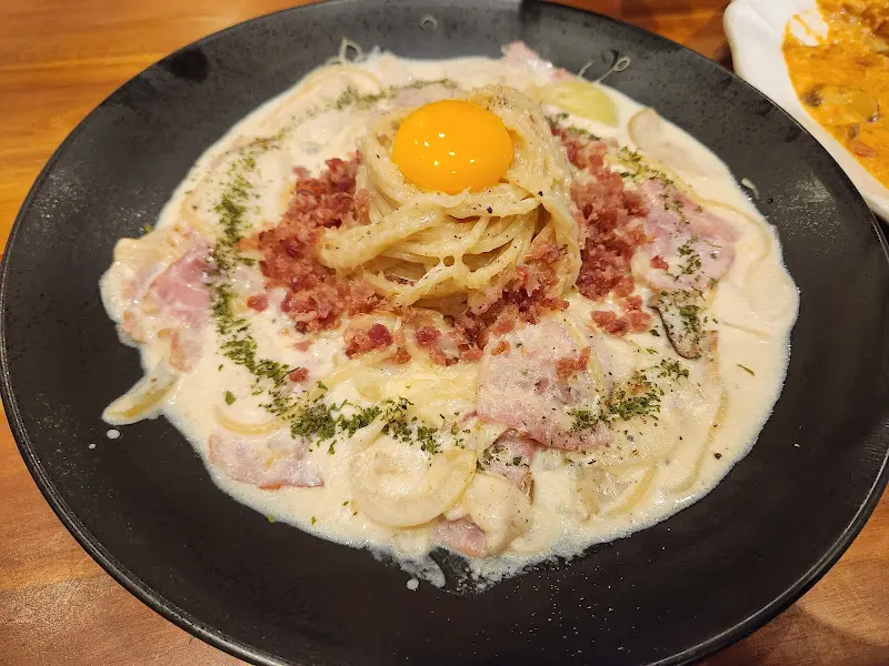 베이컨 크림 파스타