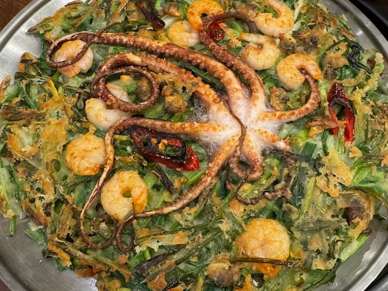 싱싱한 낙지 해물 파전