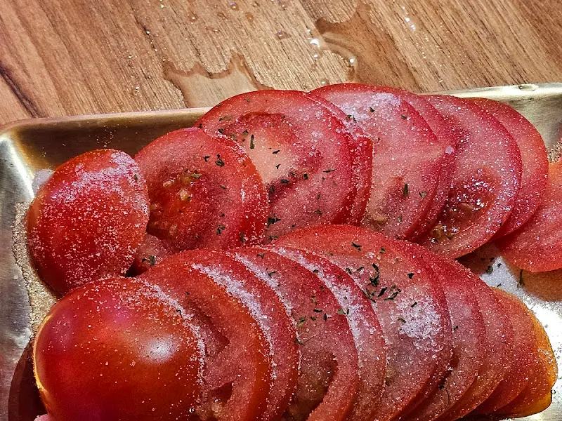 싱싱한 토마토 슬라이스