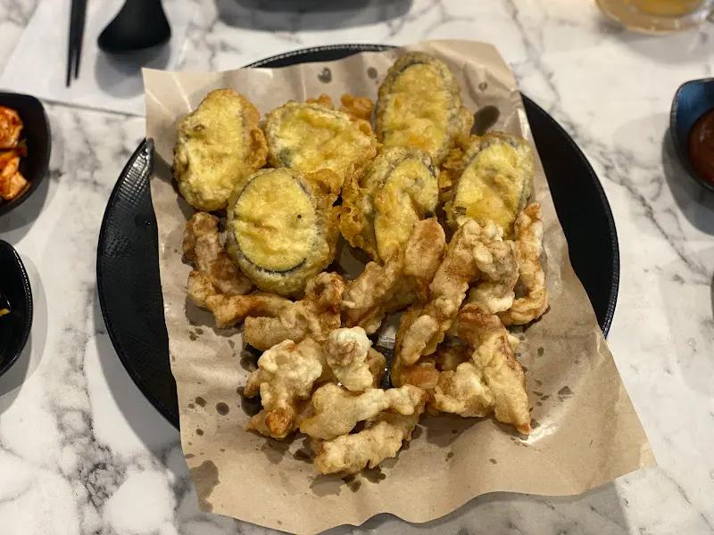 반반 튀김 (가지튀김, 고기튀김)