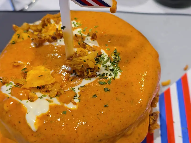 999로제새우버거의 압도적인 비주얼