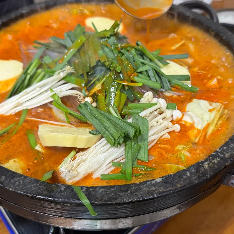 곱창전골 비주얼