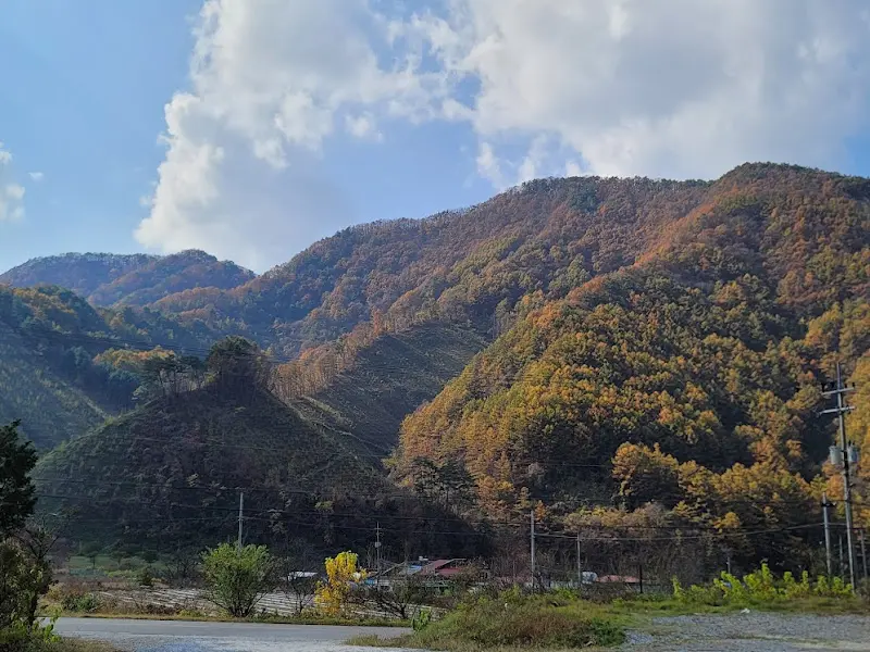 푸른 하늘과 산