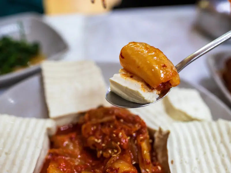 수육보쌈과 쌈채소