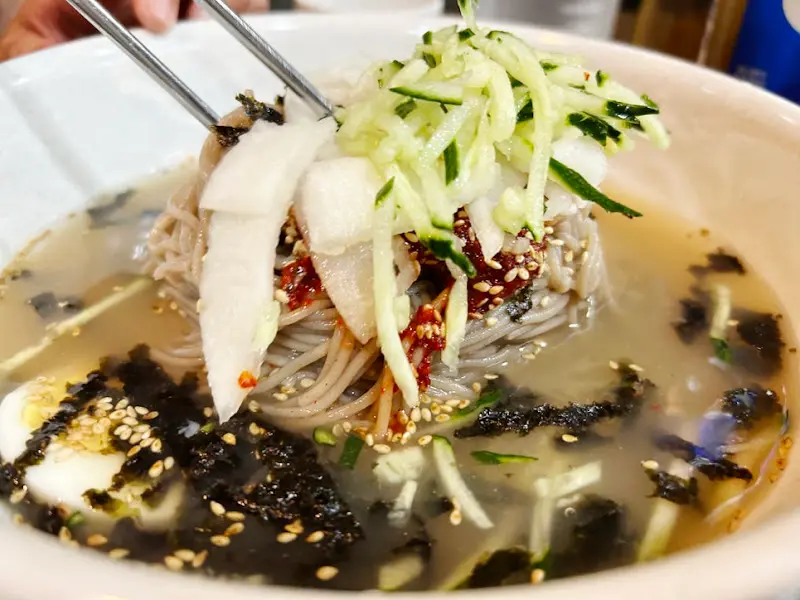 소문난 주문진막국수 물막국수 근접샷