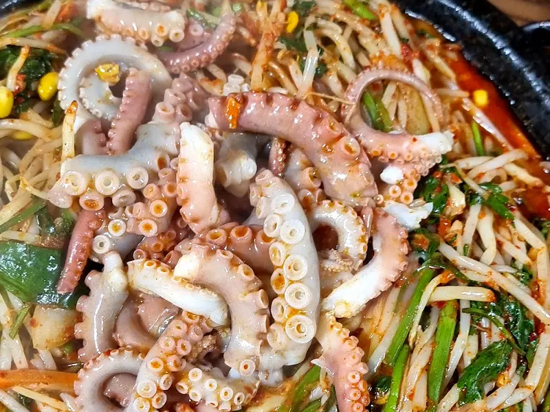 낙지볶음 클로즈업