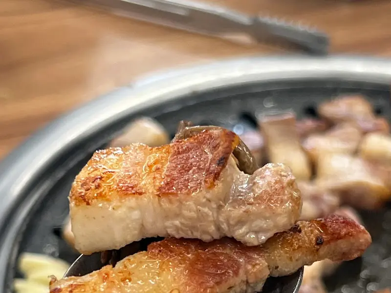 잘 익은 갈비 한 점