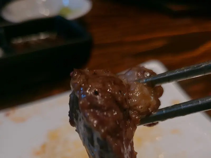 잘 익은 양고기 한 점