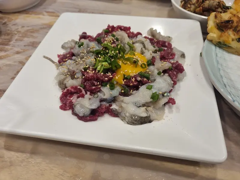 신선한 해산물 한 상