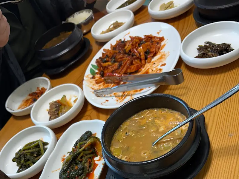 청국장과 다슬기 초무침