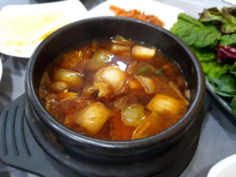 된장찌개의 모습