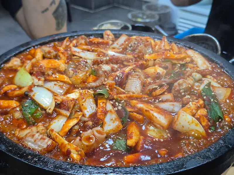맛있게 익어가는 꼼장어