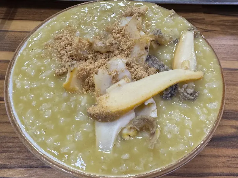 전복죽 클로즈업