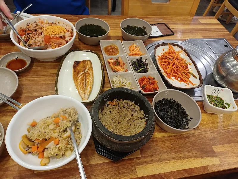 전복솥밥과 물회