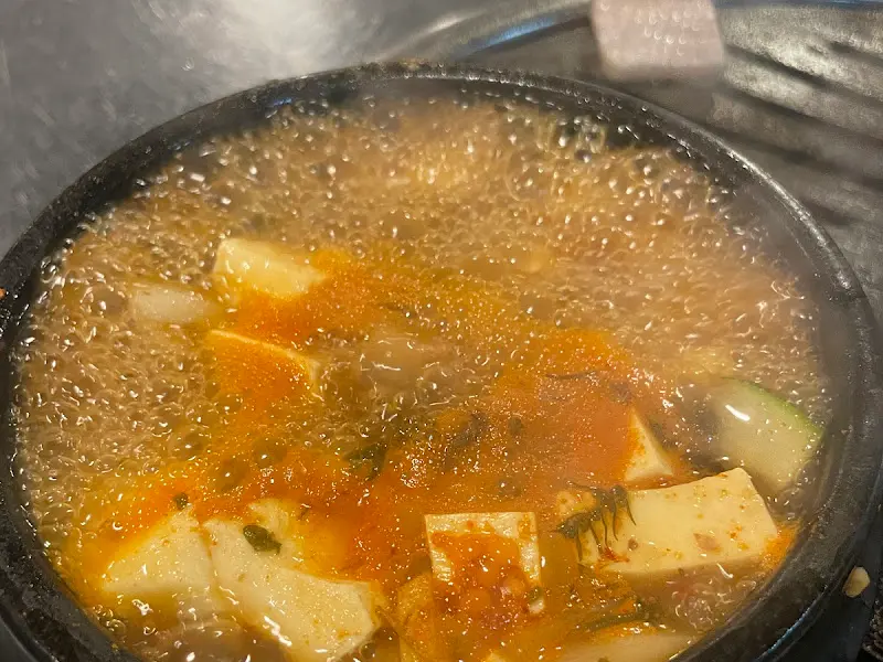 보글보글 끓고 있는 된장찌개