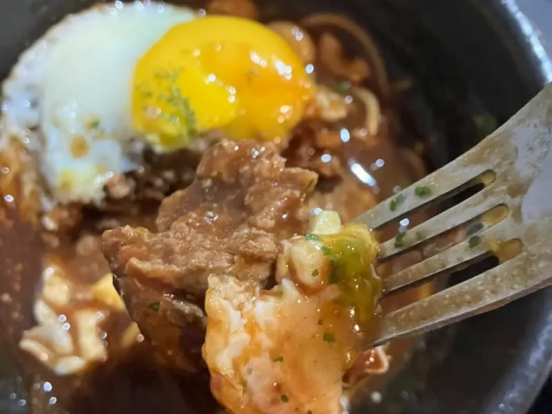 함박스테이크 단면