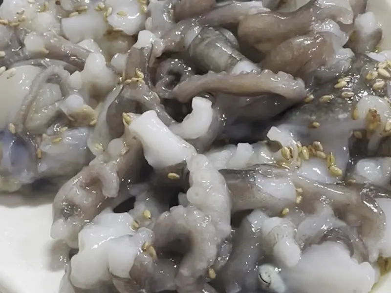 꿈틀거리는 산낙지