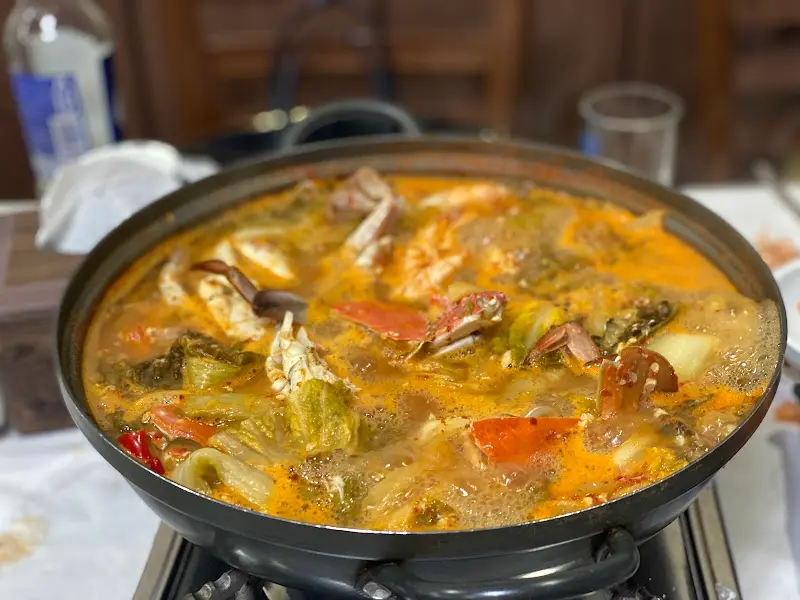 꽃게가 가득 들어간 게국지