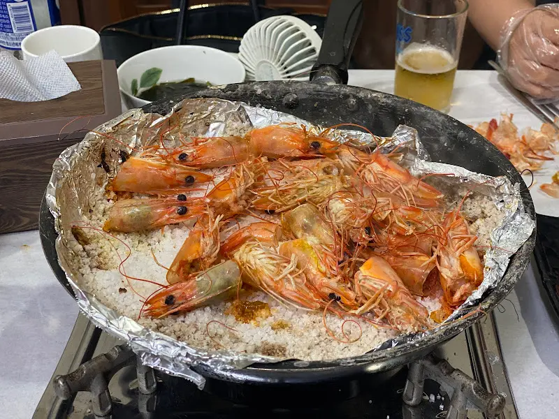 소금구이 새우