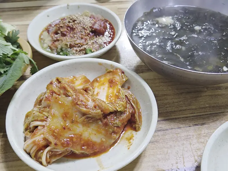 멍텅구리의 밑반찬 김치