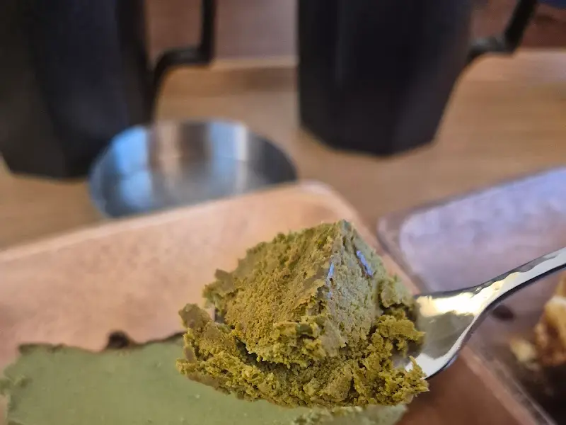 말차 바스크 치즈 케이크