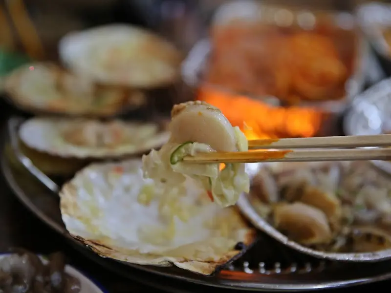 지글지글 익어가는 가리비