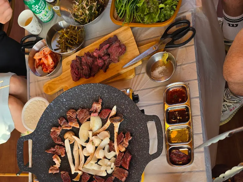 바베큐 한 상 차림