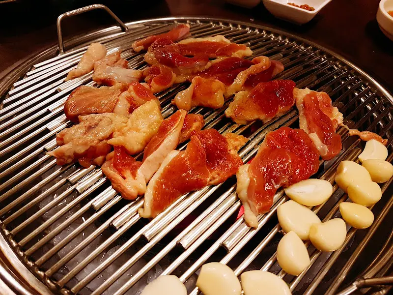 오리고기와 마늘