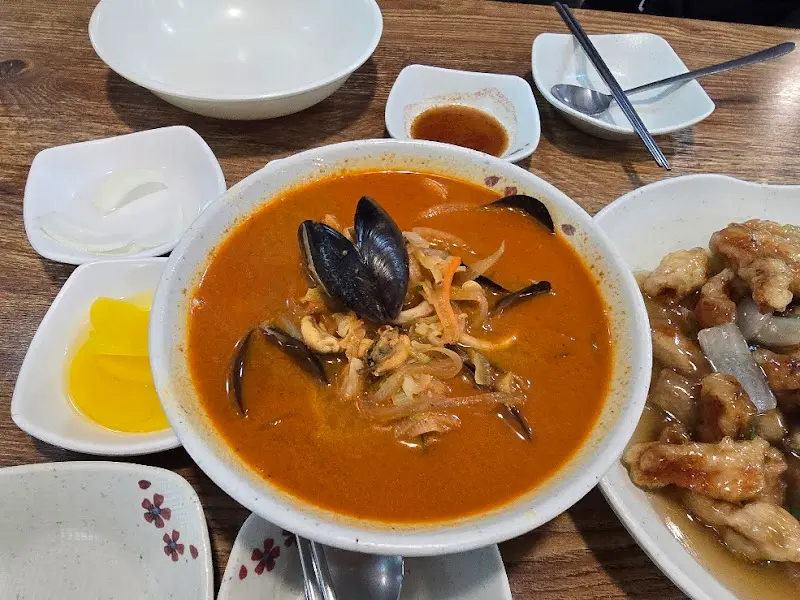 탕수육과 짬뽕의 환상적인 조합