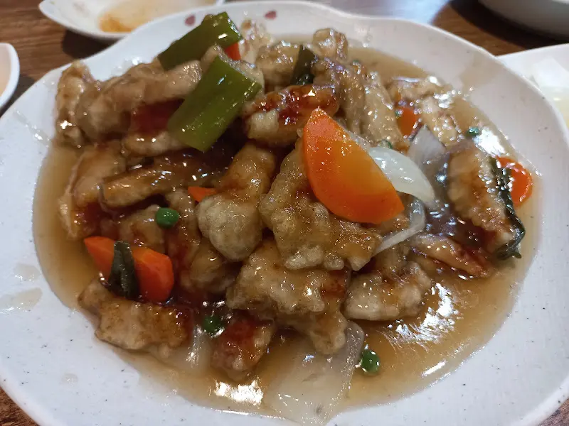 채소와 함께 즐기는 탕수육