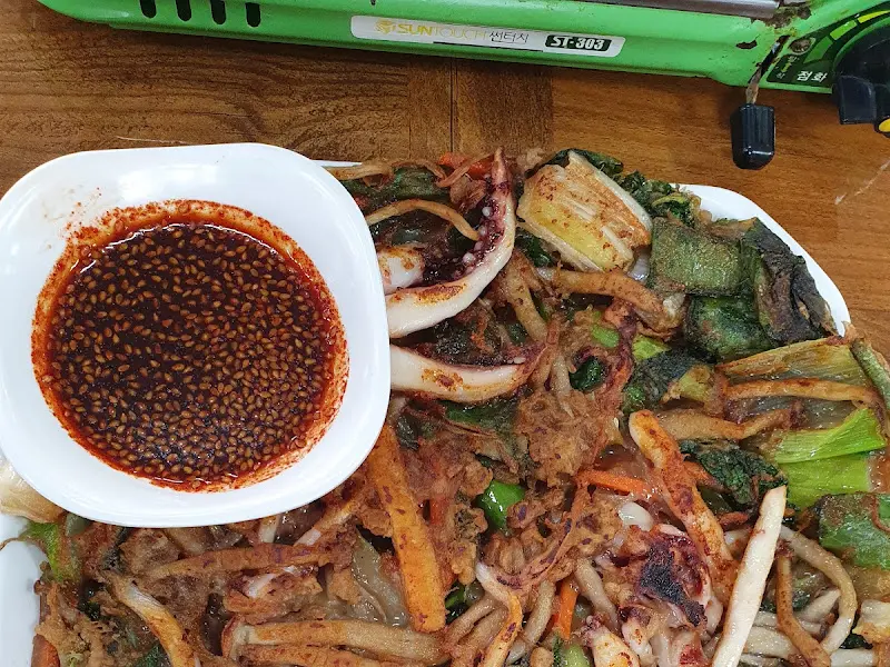 도토리해물파전