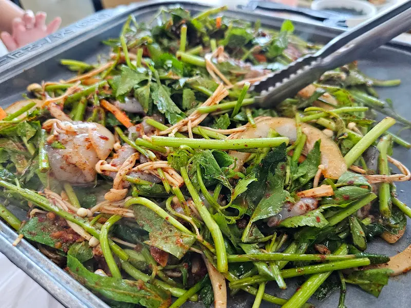 쭈꾸미 철판 볶음 조리 과정