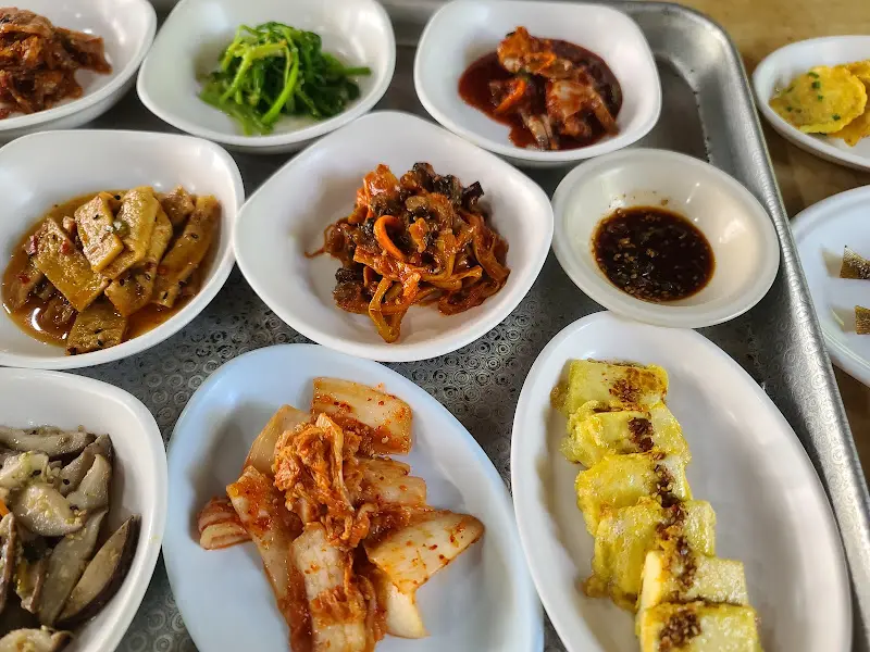 다양한 반찬 클로즈업