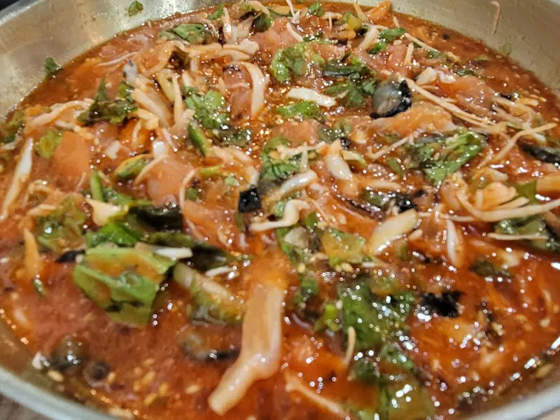 푸짐한 포항물회의 비주얼